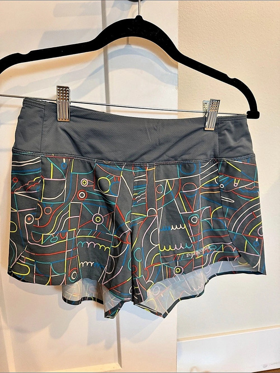 Patagonia Pants - Patagonia Abstract Running Hiking Shorts Gray Size Small Like New